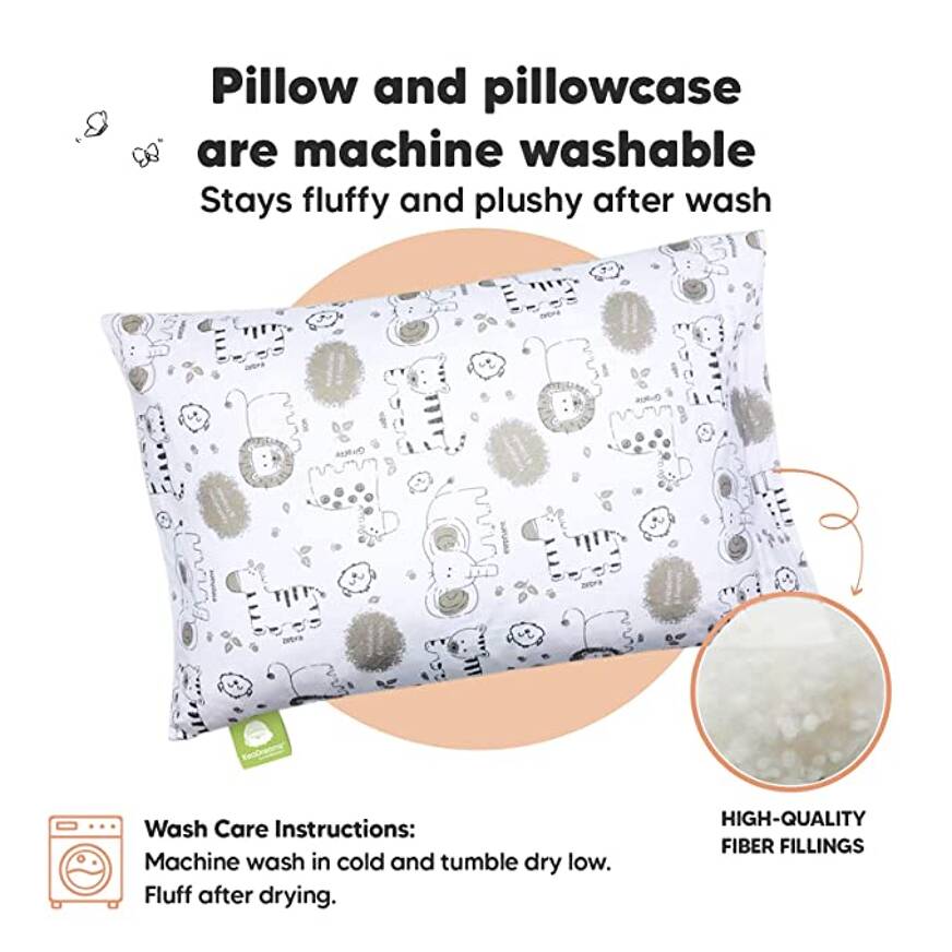 KeaBabies pillow with animal pattern